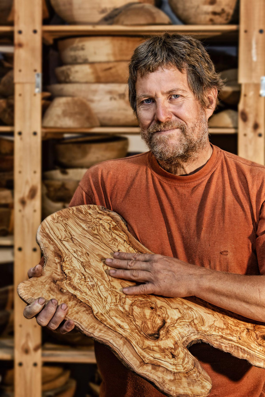 Wolfgang Potocki beim Holzkurs